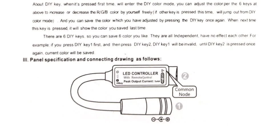 44 ключ RGB Светодиодные ленты контроллер DC12-24V ИК Беспроводной высокое качество RGB диммер для 5050 3528 RGB Светодиодные ленты свет Клейкие ленты