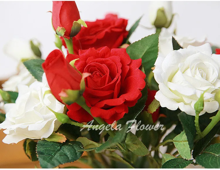 3 головки/Букет прекрасный ворсистый искусственный цветок роза Шелковый цветок Сделай Сам свадебный домашний садовый стол вечерние украшения Флорес искусственные цветы