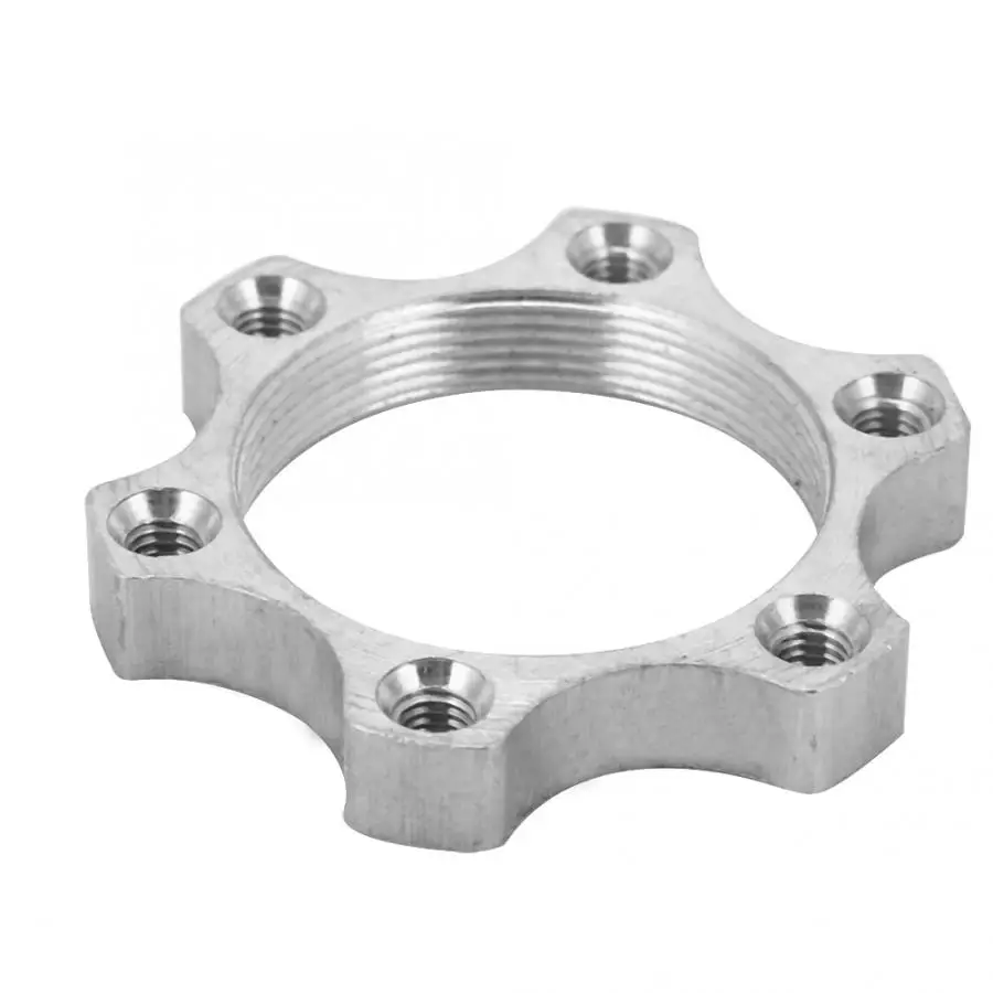 Bicycle Disc Brake Adapter Bike Freewheel Threaded Hubs Disk Disc Brake Rotor 6 Bolt Rotor Adapter Replacement Bicycle Accessory