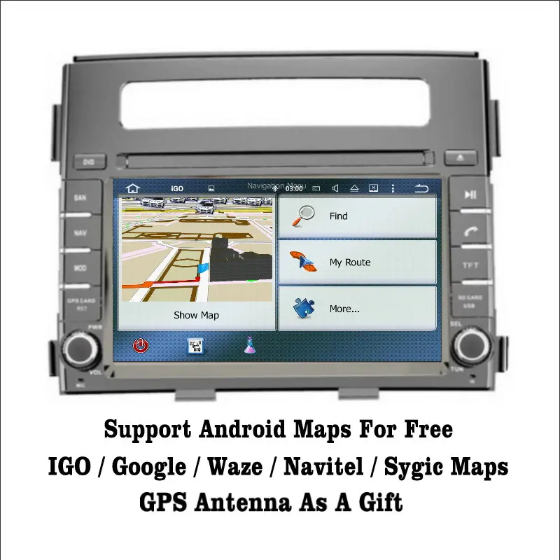 Clearance Liislee Android 7.1 2G RAM For Kia Soul 2012~2013 Car Radio Audio Video Multimedia DVD Player WIFI DVR GPS Navi Navigation 3