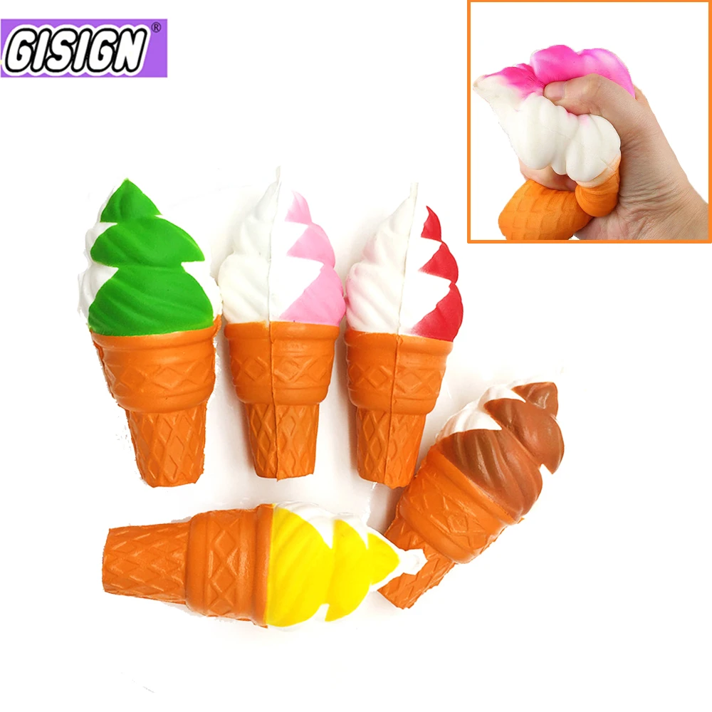 

Dropshipping squishies toy squishy Antistress Ice Cream Simulation Cake Slow Rising Cellphone Straps Bread Toys For Children