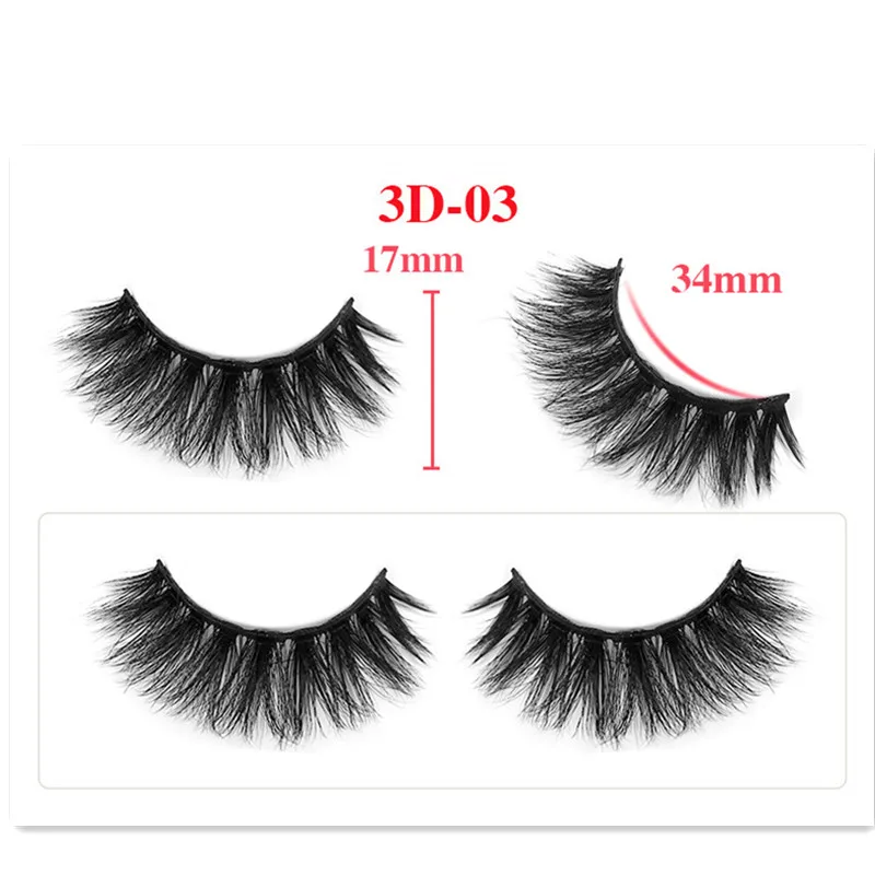 20pcs 3D Faux Mink Hair Soft False Eyelashes Fluffy Wispy Thick Lashes Handmade Soft Eye Makeup 4