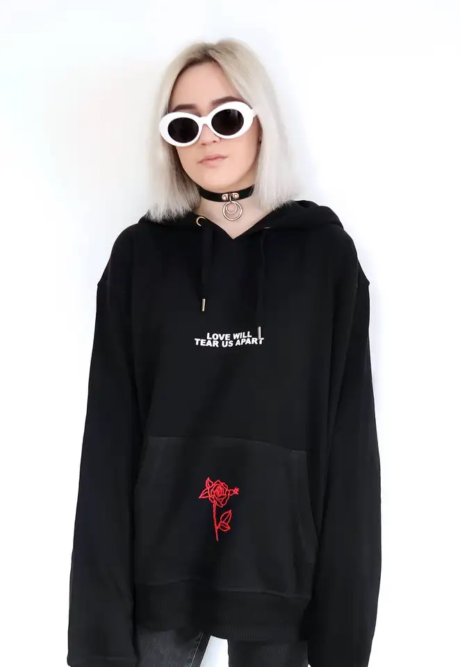 black grunge hoodie