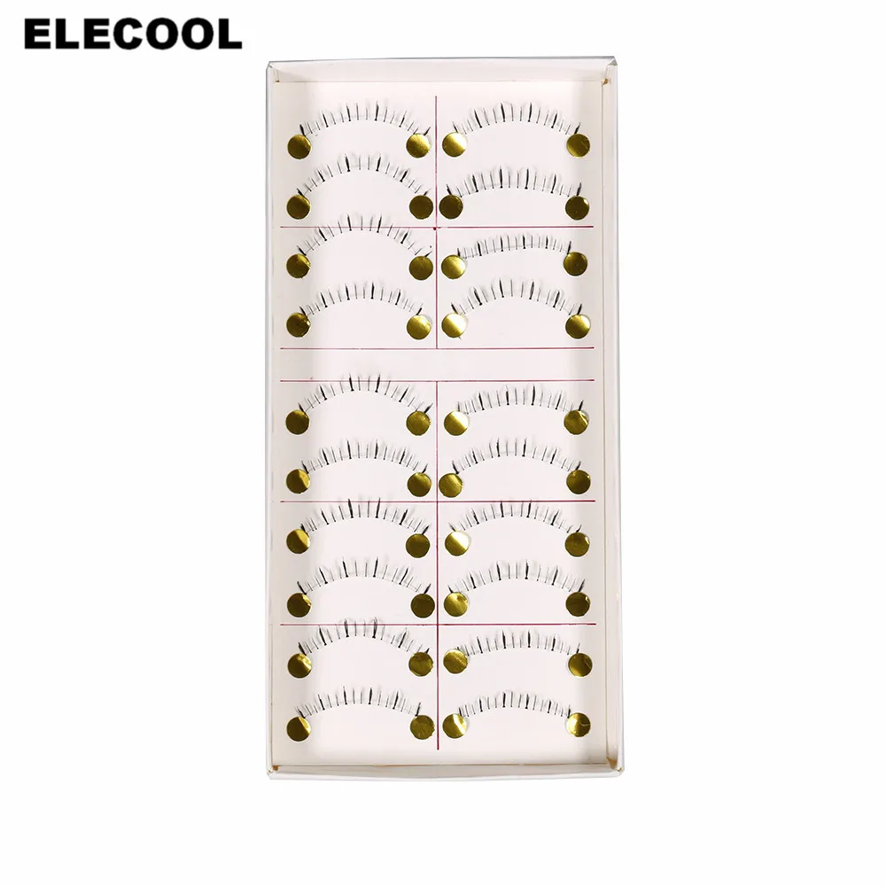 

ELECOOL 10 Pairs /lot Handmade eyelashes Natural Lower Under Bottom False Eyelashes make up Accessories eyelashes