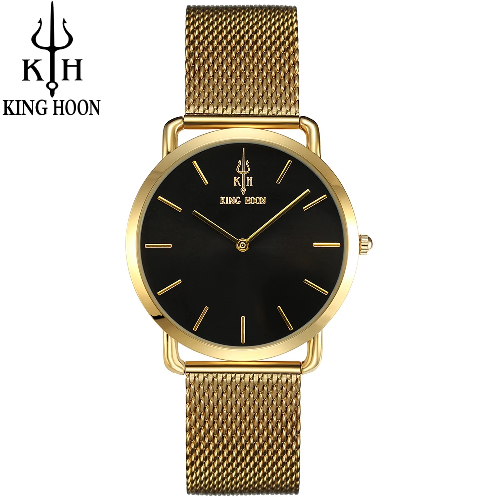 

KING HOON Brand Luxury Gold Women Watches Steel Quartz Ladies Rose Bracelet Watch Casual Clock Lovers Girl Simple Wrist watch