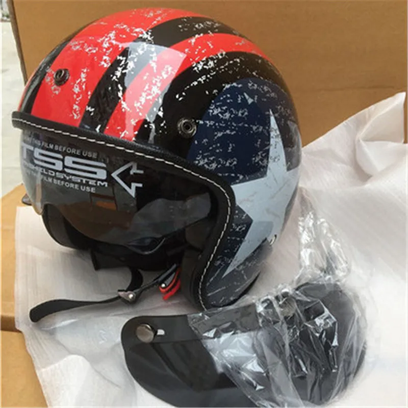 Глянцевый шлем команды moto rcycle moto rbike с двумя линзами Лето/зима Открытый шлем moto capacete para moto cicleta casco