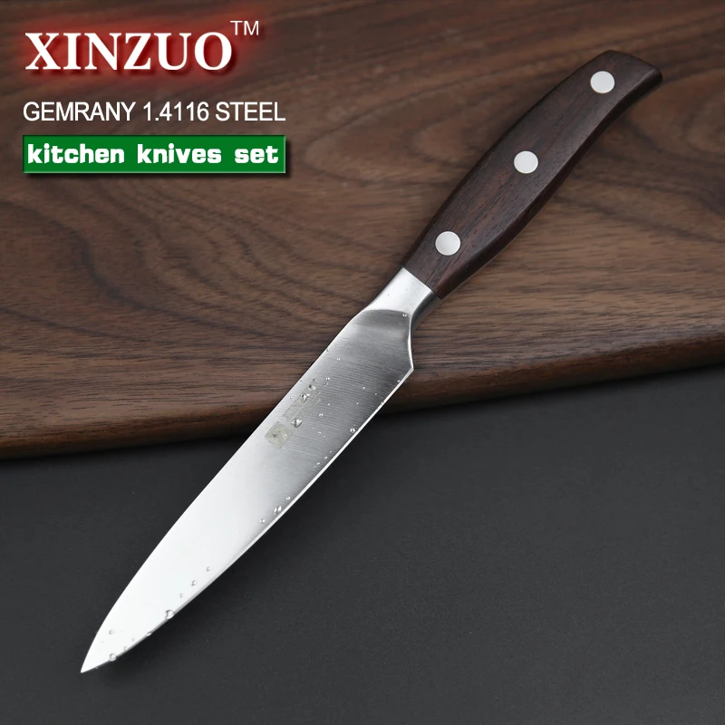 XINZUO Kitchen Tools 6 PCs Kitchen Knife Set Utility Cleaver Chef Bread Knives Stainless Steel Kitc - 32726359182