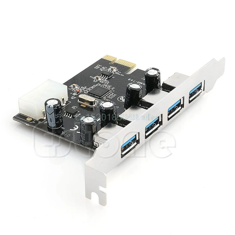 

4 Port PCI-E to USB 3.0 HUB PCI Express Expansion Card Adapter 5 Gbps Speed Hot