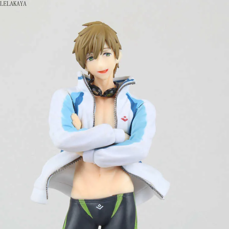 

23cm Free Japan Anime Cosplay Alter Action Figure Free! Iwatobi Swim Club Tachibana Makoto 1/8 Scale Figure Doll Brand New