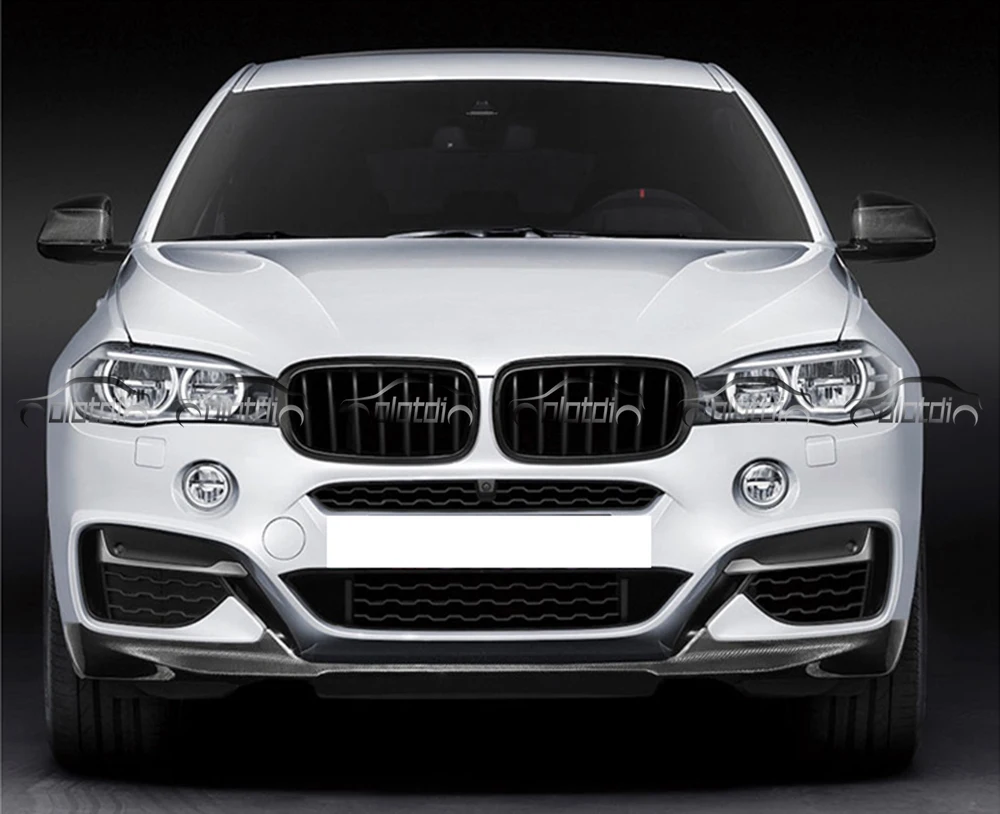 МП Стиль передняя губа спойлер для BMW F16 X6 углеродного волокна автостайлинг кузова Наборы OLOTDI