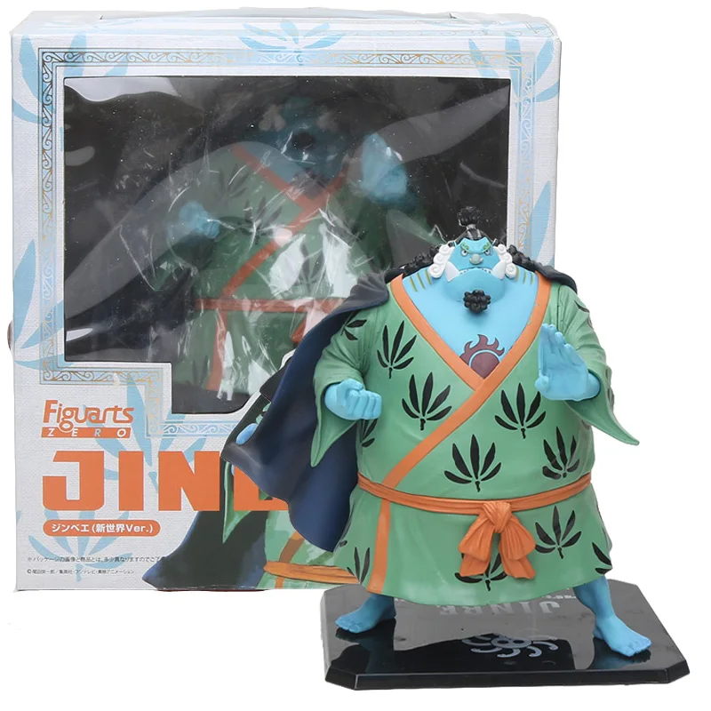 

Anime One Piece Figuarts Zero Figure King Of Artist Shichibukai Jinbe Orange Green Clothes Ver PVC Collectible Model Toy 13/17cm