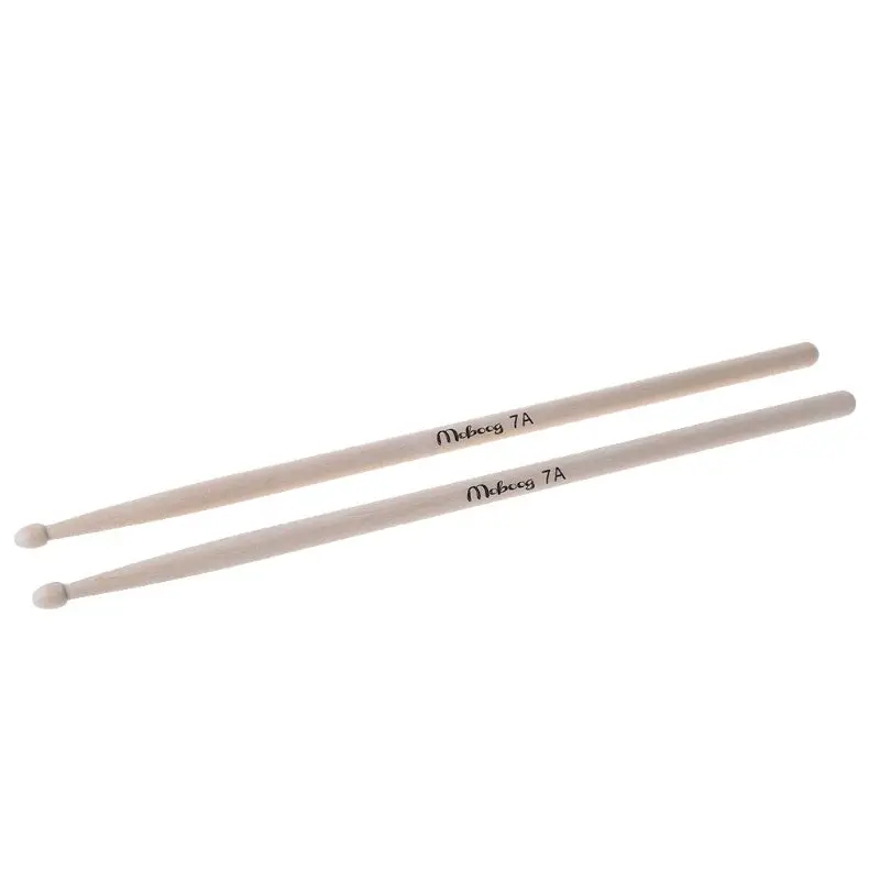 

One Pair Practical Maple Wood 7A Drum Sticks Drumsticks Music Band Accessories