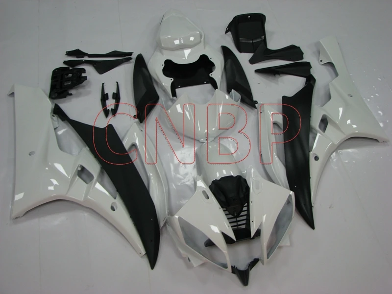 

Motorcycle Fairing for YAMAHA YZFR6 2006 - 2007 White Black Body Kits YZF600 R6 07 Plastic Fairings YZFR6 2007 no paint