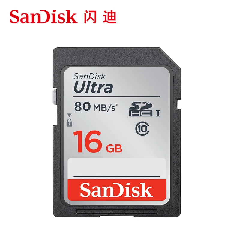 Оригинальный SanDisk SD карты 128 ГБ 64 32 Class 10 карт памяти 16 C10 80 МБ/с. SDHC SDXC Поддержка