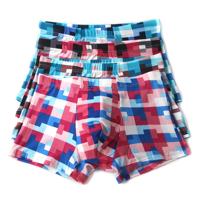 4pcs 12 20T New milk silk Cotton Children 's Underwear Kids Panties Boy