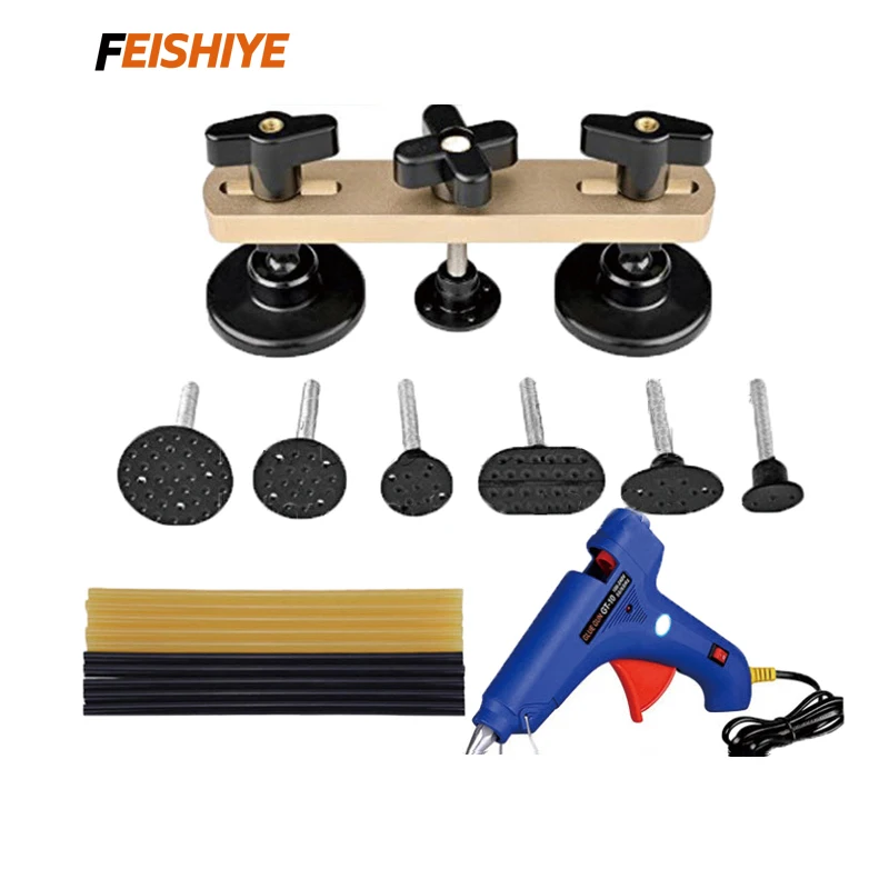 FEISHIYE 19Pcs Auto Body Repair PDR Tools Glue Gun Sticks Puller Pop