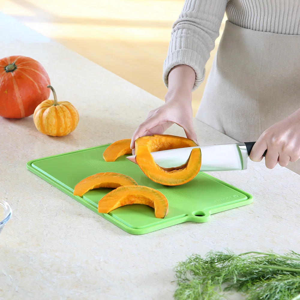 zanmini Plastic Chopping Board Non slip Kitchen Cutting Board Vegetable
