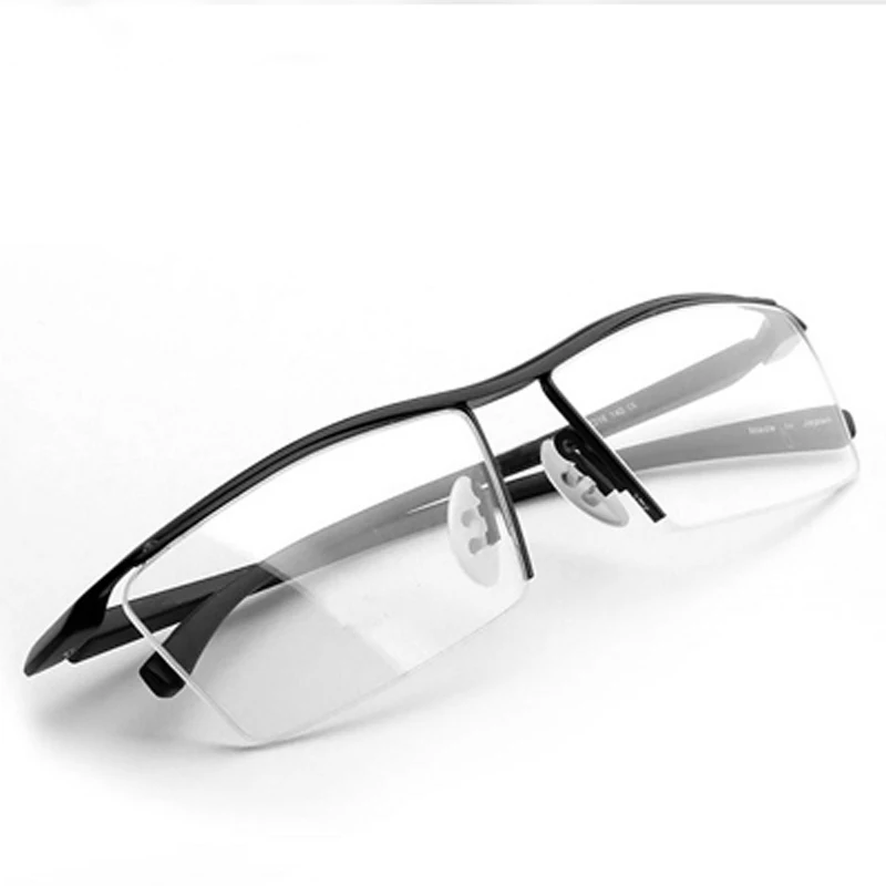 Очки мужские в титановой полуоправе|oculos de grau|frames eyeweartitanium optical |