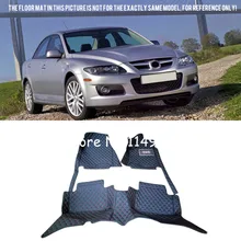 Для Mazda 6 2003 2004 2005 2006 2007 стайлинга автомобилей Интерьер Передняя и задняя авто-заказ автомобиля коврики полный комплект ковры ковер