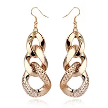 Hot Sale New Style Fashion Acrylic Chain Shape Female Drop Earrings,Long Earrings For Women Dresses,Free Shipping