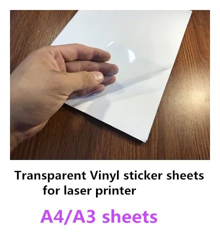 10 sheets A4&A3 White Inkjet Laser Printer Paper Waterproof printing paper  Transparent Copier Sticker Label Glossy Matte Paper