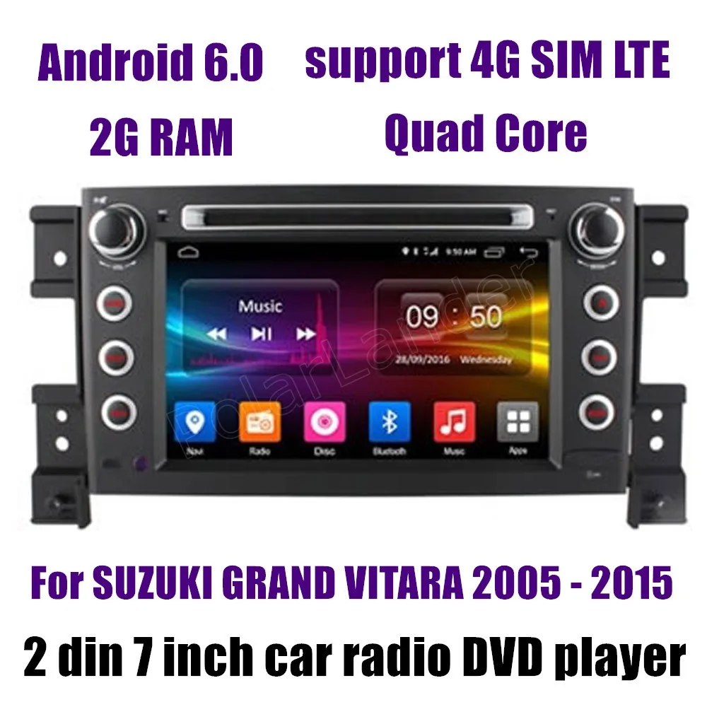 Для S/УЗУКИ G/RAND VI/ТАРА 2005-2015 Dvd-плеер Автомобиля Android 6.0 GPS Радио поддержка WI-FI камера