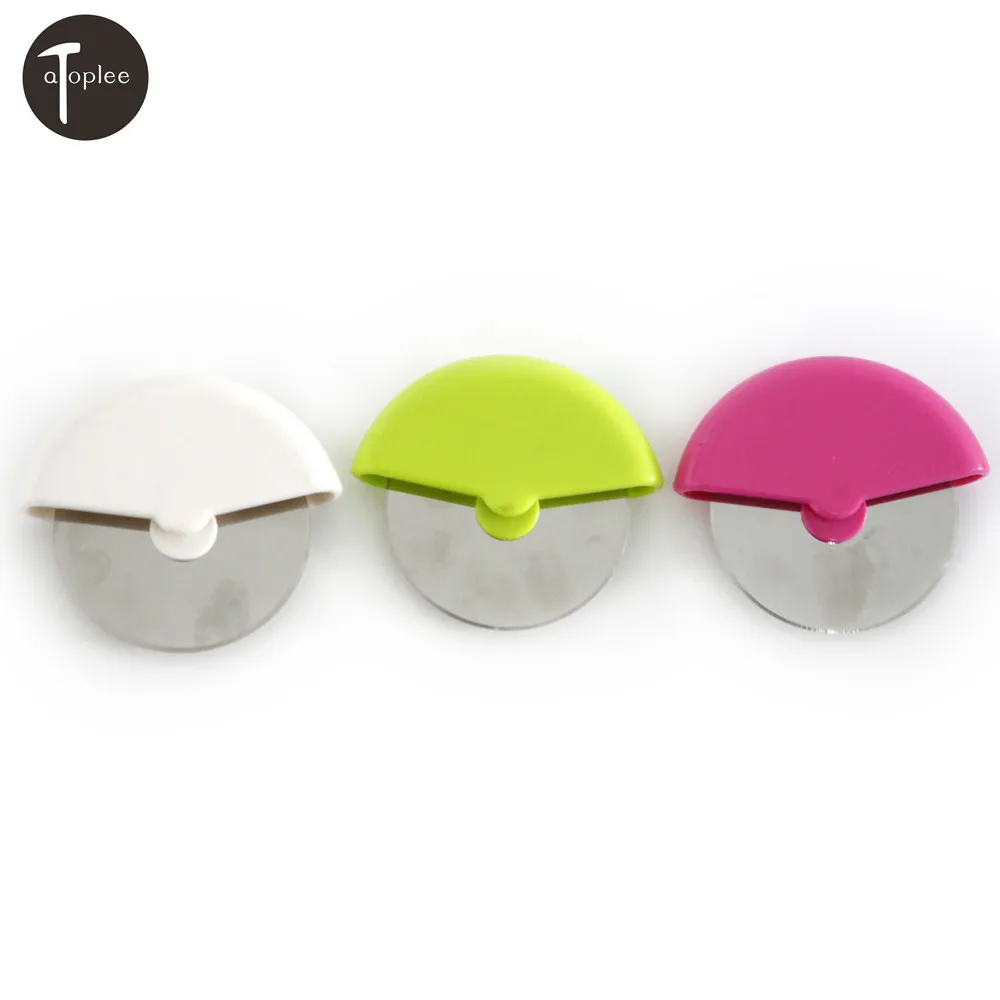 1PC 77mm Rolling Wheels Stainless Steel Round Knife Hob Handheld Pizza