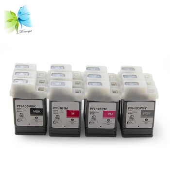 

WINNERJET 130ml for PFI 101/103 Compatible Ink Cartridge with One Time Use Chip for Canon IPF5100 IPF6100 Inkjet Printer
