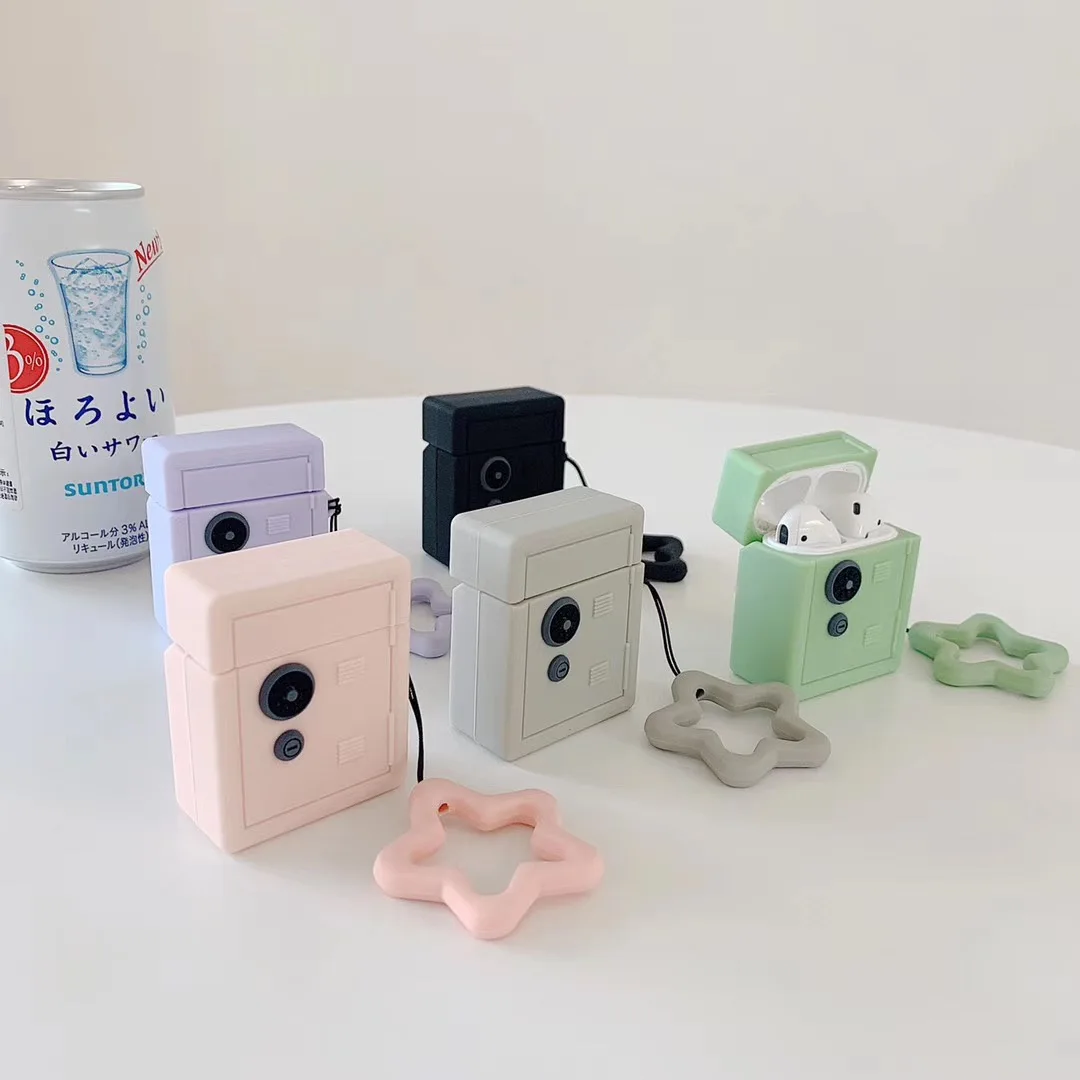 Силиконовый наушник чехол для Airpods 2 Чехол 3D мультфильм Куриное яйцо наушники чехол для Apple Air pods 1 чехол для наушников брелок