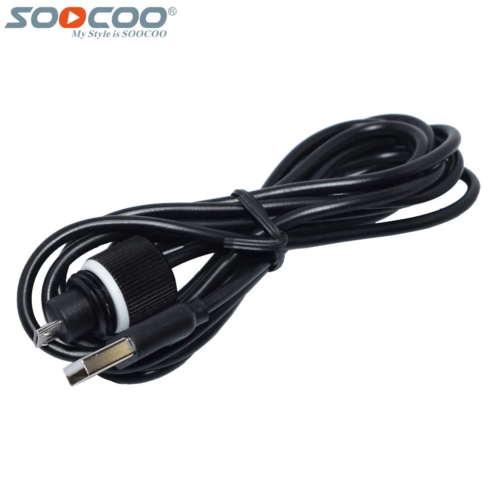 Original SOOCOO Action Camera Power Cable 2M Length Waterproof USB Car