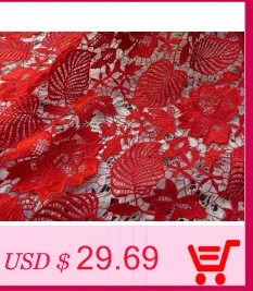 55," Широкая Ретро Красная Alencon кружевная ткань выдолбленная вышитая Цветочная кружевная ткань для шитья