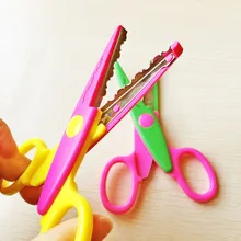 6pcs per set DIY Craft Scissors Wave Edge Craft School Scissors for Paper Border Cutter Scrapbooking