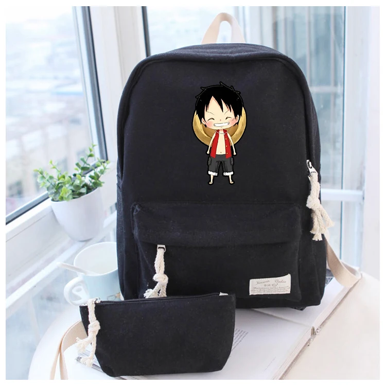 

Anime One Piece Cosplay Anime student campus men and women backpack casual fashion backpack child birthday gift