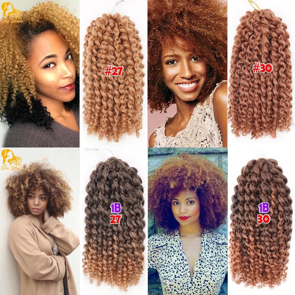 6 crochet braid styles 3Pcs/Lot Marlybob Bounce Jamaican Curly Kinky Crochet