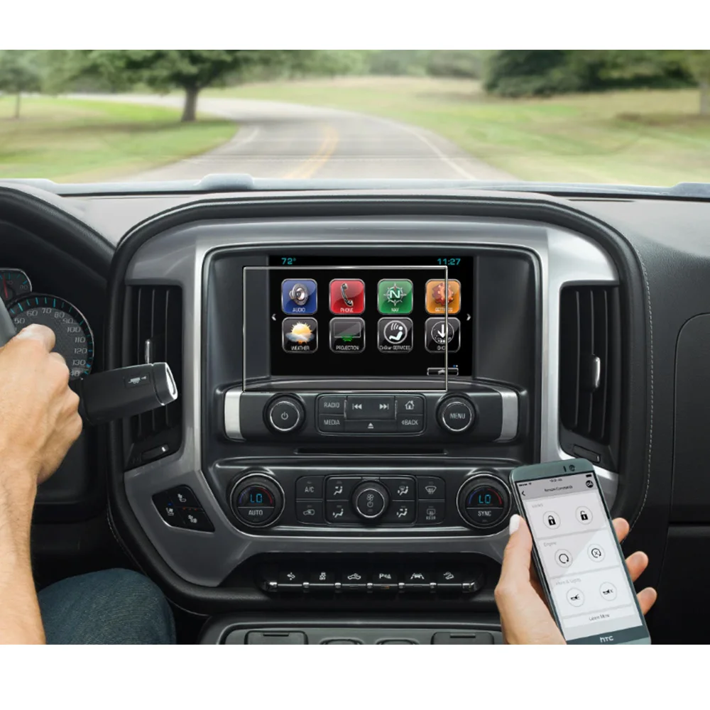 8 дюймовая навигационная стеклянная Защитная пленка для Chevy Silverado 1500 2500HD Chevrolet