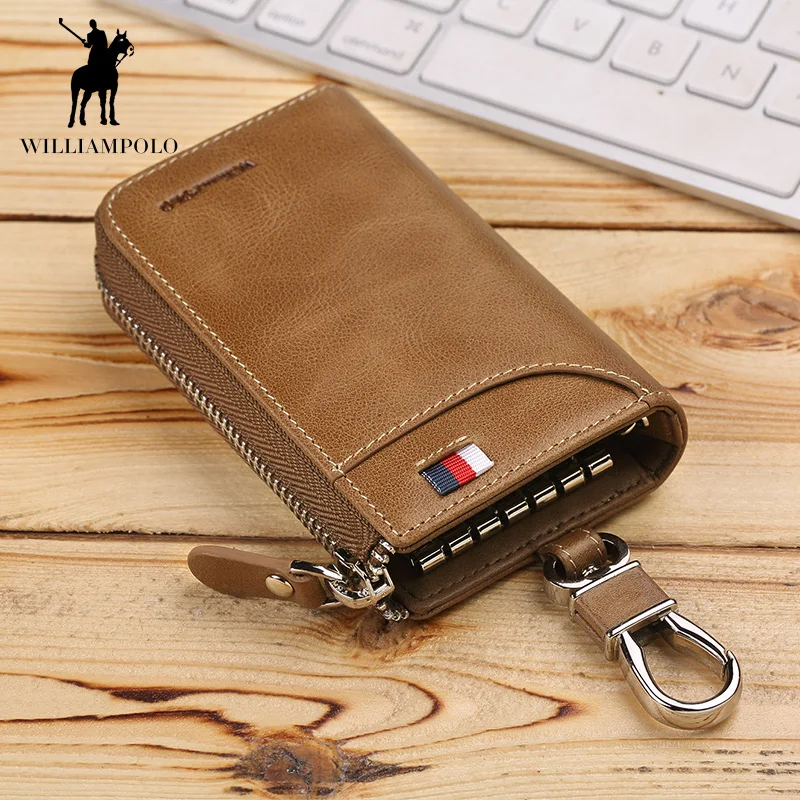 WILLIAMPOLO 2019 винтажный кошелек для ключей мужской тонкий модный роскошный женский