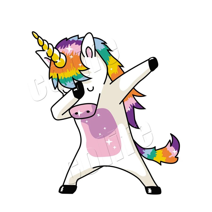 Children Favorite Appliques Unicorn Popular New Design Badges Diy Accessory Clothing Deco Heat Transfer Washable Iron On Patches (1)