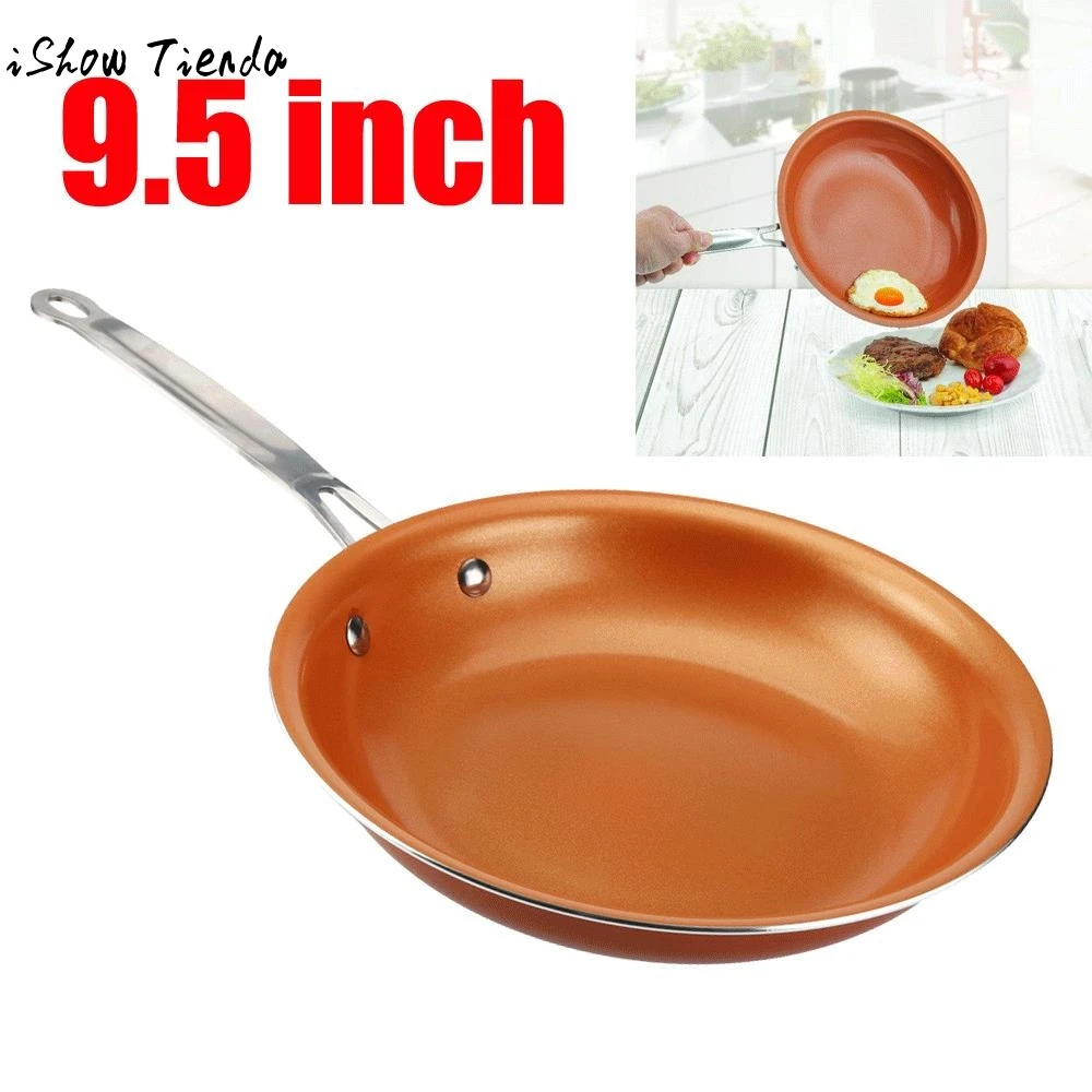 2017 New Arrival Non stick Copper Frying Pan with Ceramic Coating And