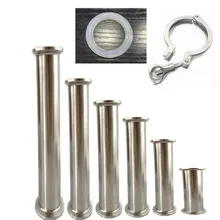Sanitary Spool Tube W// 50.5MM Ferrule Flange PTFE Gasket Tri Clamp