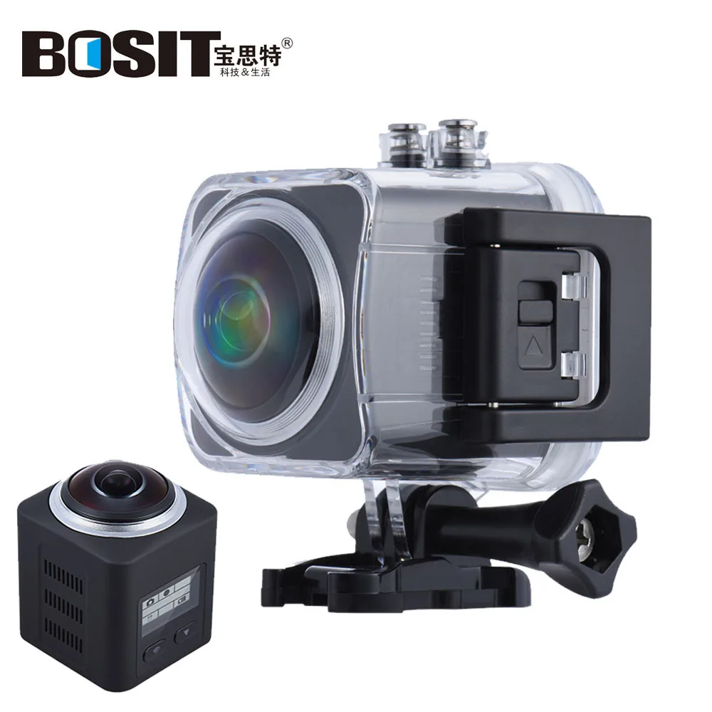 

BOSIT-360Degreen WIFI Panoramic Camera 45 meters Dive Depth and 1440P Full HD sports action camera