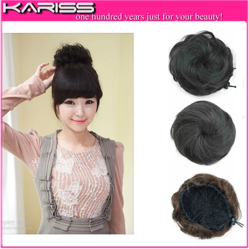 5 Colors Hot Large Hair Bun Curly Chignon Blonde Clip In Bun Hair