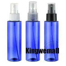 300 шт/партия голубая бутылочка пульверизатор, упаковка бутылки 100 мл плоское плечо