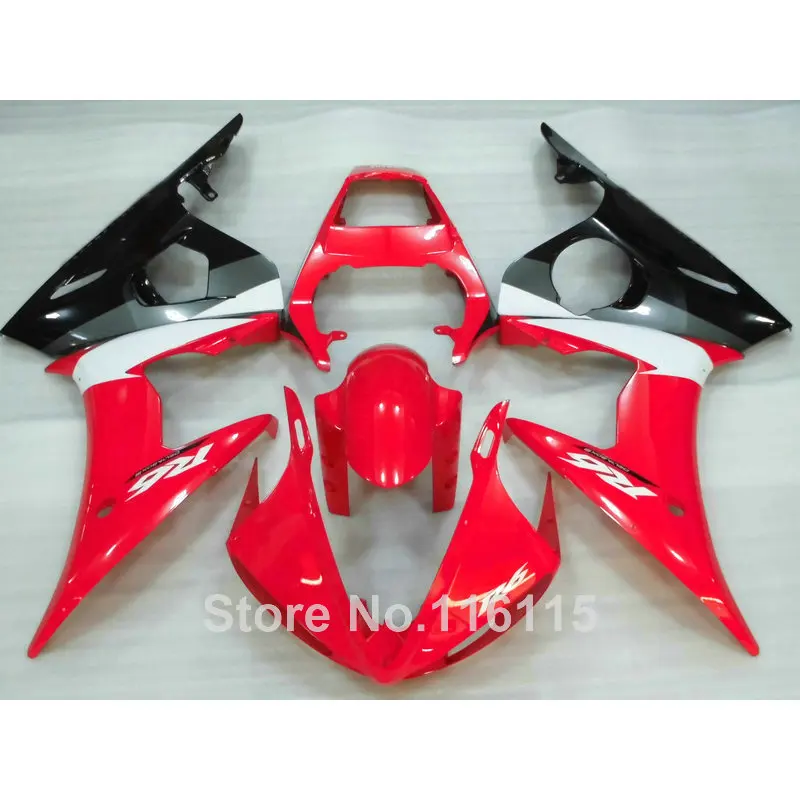 

MOTOMARTS ABS full fairing kit fit for YAMAHA R6 2003 2004 2005 red black white YZF R6 fairings set 03 04 05 #120