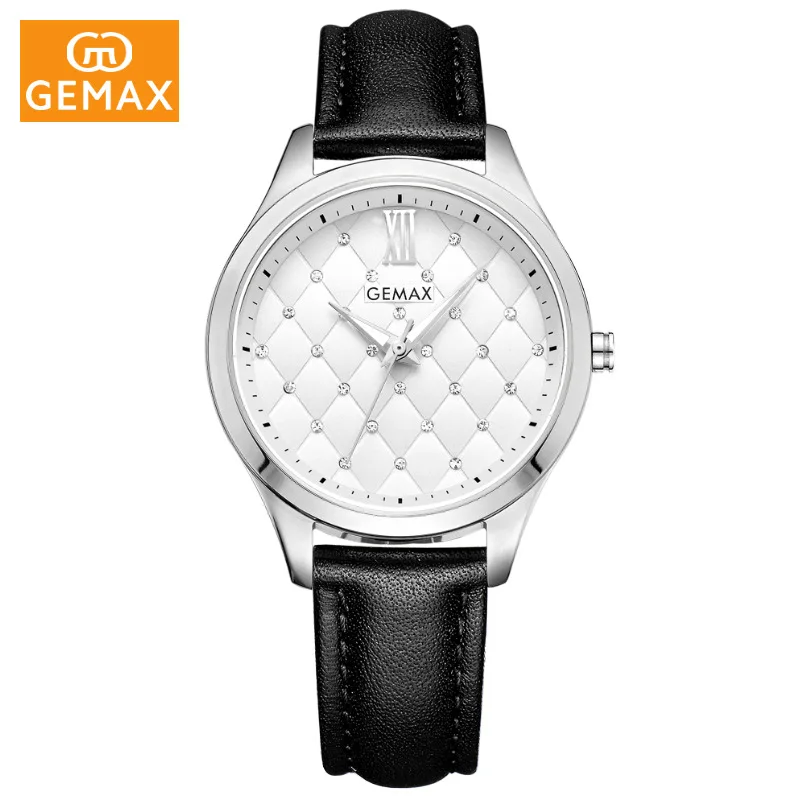 GEMAX Luxury Women Watches Genuine Leather Quartz Watch Women's Fashion Brand Diamond Watch with Luxury Gift Package MX2118 (11)