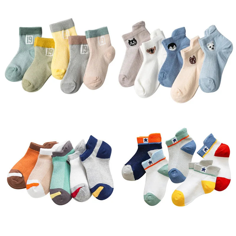 5 Pairs/Lot Cotton Kids Children Socks Summer Cartoon Mesh Thin Breathable Low Tube Boat Sock for Baby Boys Girls Free Shipping 5 Pairs/Lot Cotton Kids Children Socks Summer Cartoon Mesh Thin Breathable Low Tube Boat Sock for Baby Boys Girls Free Shipping