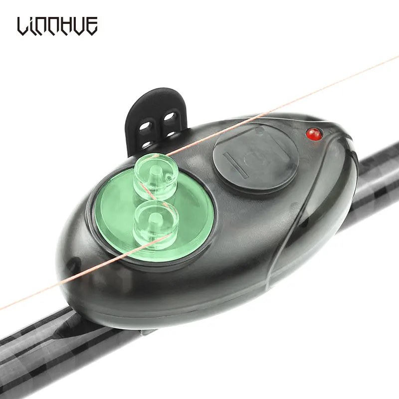 Дизайн 1 шт. электронная сигнализация для ловли укусов Linnhue светодиодный светильник индикатор беспроводной буфер черный звуковой сигнал Карп ночная рыбалка