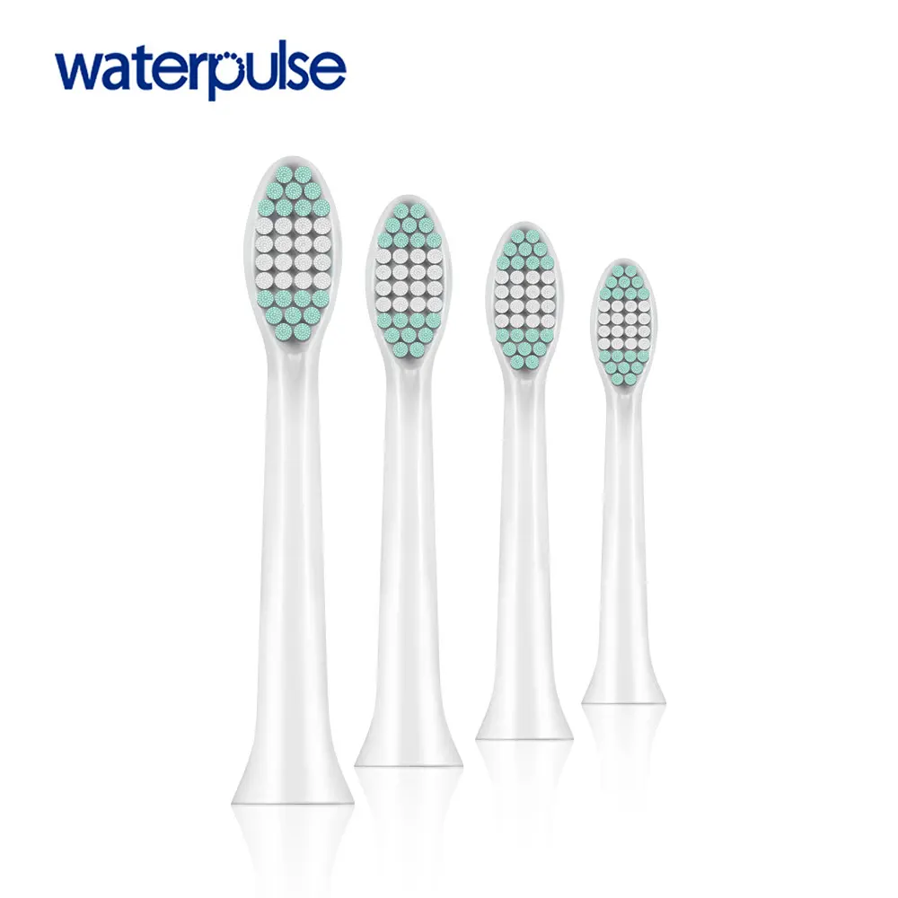 Waterpulse 4 pack Replacement Toothbrush Heads for Sonic Electric