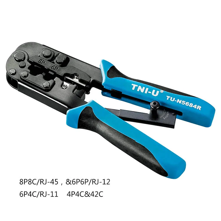

TNI-U Multipurpose Telephone crimping plier Crystal terminal plier Network LAN Cable Wire Cutter Crimp Tool RJ-45 RJ-11/12 42C