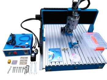 

LY CNC router 6090 2200W Linear 3 4 axis Guide Rail pcb metal engraving machine wood milling 2.2kw VFD water cooling spindle