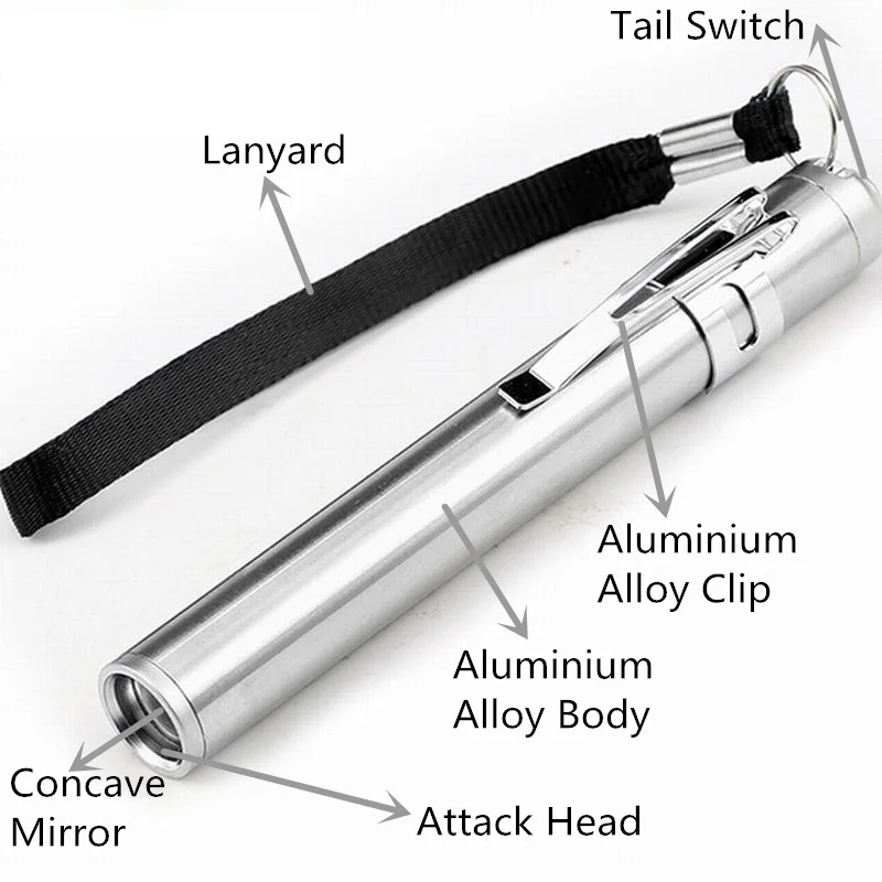 Chiclits Mini Round Moon Shape Flashlight Aluminium Alloy XML Cree LED Light AAA Powered Torch With keychain portable tail (1)